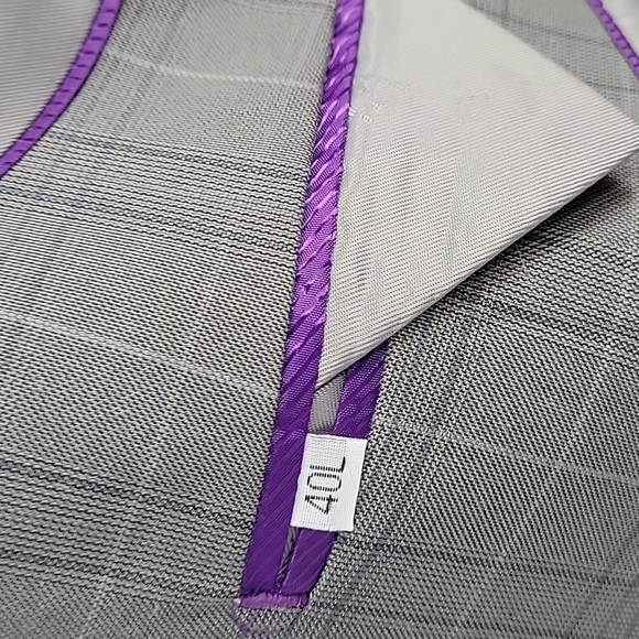 VINCI Italy Gray Plaid Sport Coat Suit Jacket 40L - Picture 6 of 12